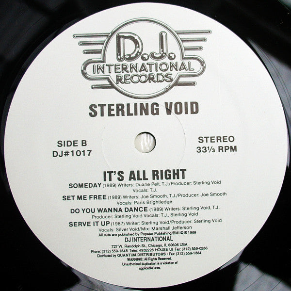 It's All Right Sterling Void