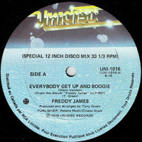 Rectangle Triangle Everybody Get Up And Boogie Disco Version 3 album cover with colorful abstract design and bold typography.