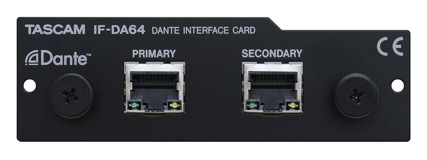 Tascam 64-Channel Dante Interface Card for DA-6400 64-Channel Recorder