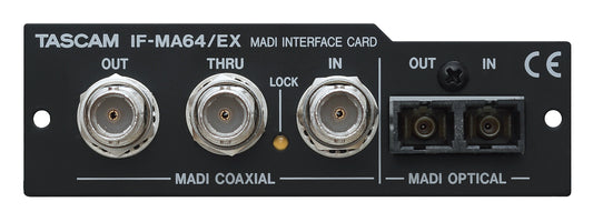 Tascam 64-Channel MADI Optical/Coaxial Interface Card for DA-6400 64-Channel Recorder
