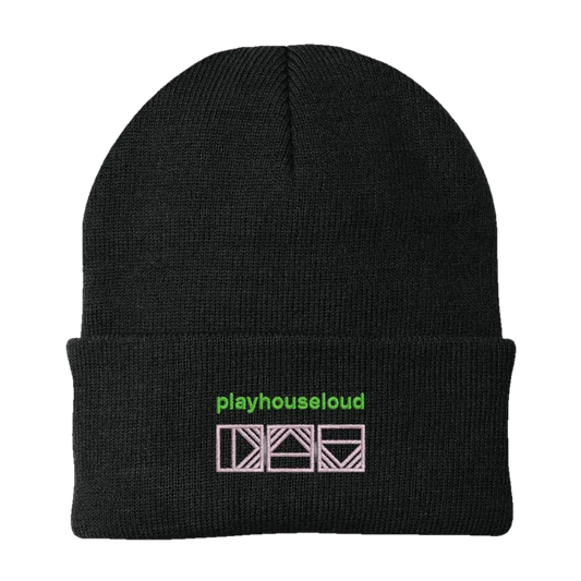 Rectangle Triangle PHL knitted hat, cozy knit apparel in a stylish design, perfect for cold weather.