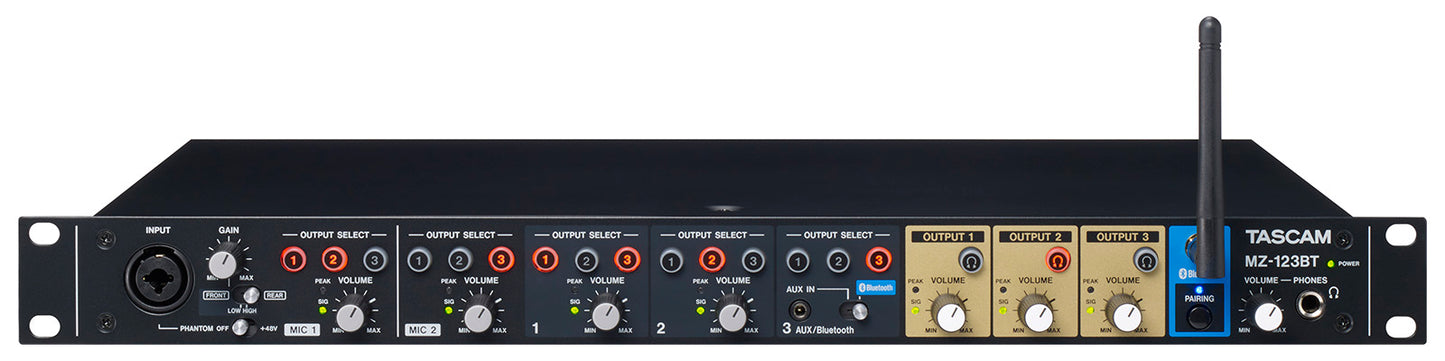 Tascam Compact Multi-zone Audio Mixer With Bluetooth