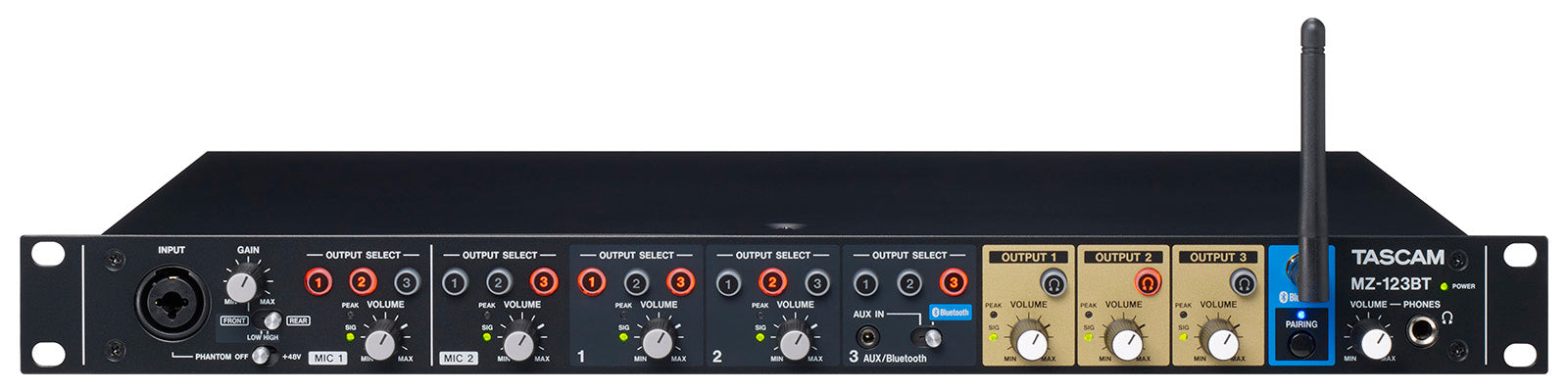 Tascam Compact Multi-zone Audio Mixer With Bluetooth 