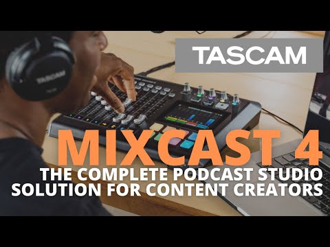 Tascam Podcast Mixer, Recorder, and USB Audio Interface
