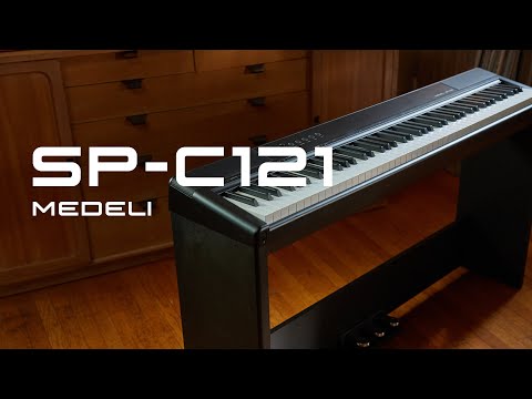Medeli SPC121M-WH 88-Key Weighted Digital Piano with USB Midi and Audio, White