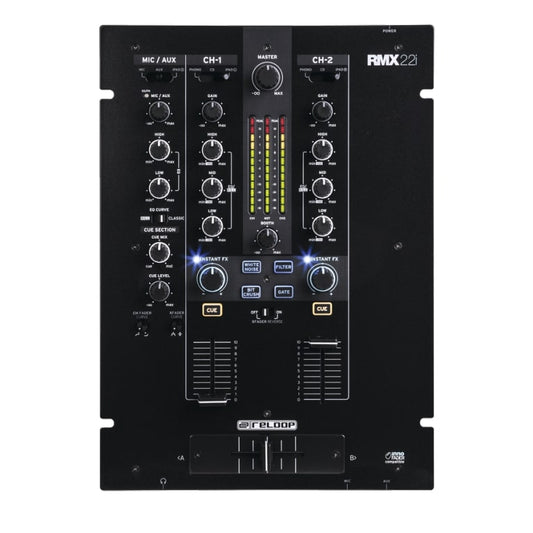 Reloop RMX-22I 2+1 Digital FX Mixer With iPad Split Connection