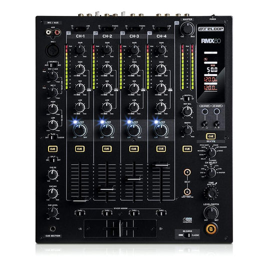 Reloop RMX-60-DIGITAL Professional Digital 4+1 -Channel Pro DJ Club Mixer with USB Port
