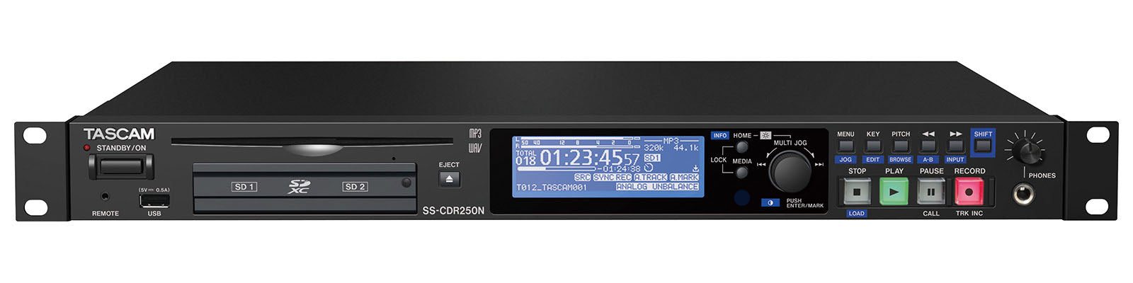 Tascam Solid State Recorder with Dual SD and CDR 