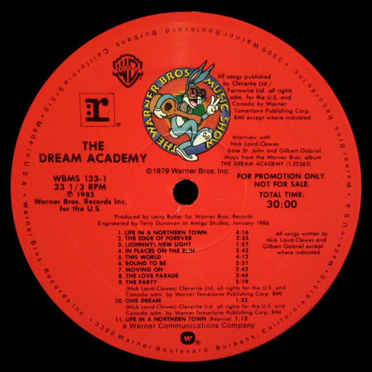 The Dream Academy - The Warner Bros. Music Show (Live), LP vinyl, on Warner Bros. Records (1985)