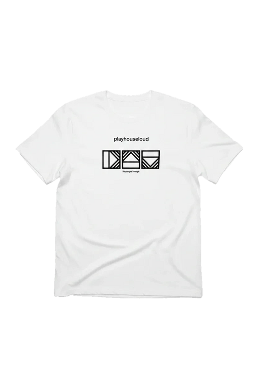 Rectangle Triangle PHL Allmade® organic cotton T-shirt, comfortable casual apparel in soft, natural fabric with a classic fit.